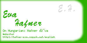 eva hafner business card